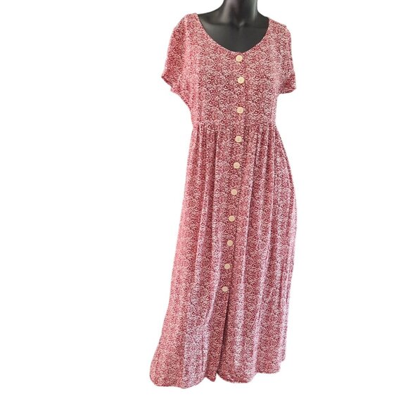 Sycamore Short Sleeve Floral Babydoll Midi Dress - Picture 13 of 14